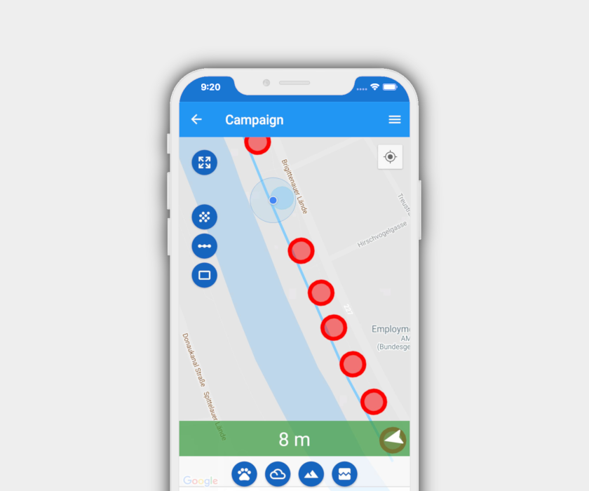 Development of a cross-platform habitat networking citizen science mobile app 